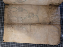 Load image into Gallery viewer, Genealogical Family Tree of Lady Marguerite de Fontaine and her Ancestors. Illuminated Manuscript on Parchment, 17th Century