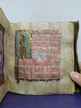 Load image into Gallery viewer, Récit de l'histoire et des Miracles de la Vie de Saint Nizier. The Story of the History and Miracles of the Life of Saint Nizier. Modern Illuminated Manuscript, 19th Century