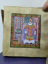 Load image into Gallery viewer, Récit de l'histoire et des Miracles de la Vie de Saint Nizier. The Story of the History and Miracles of the Life of Saint Nizier. Modern Illuminated Manuscript, 19th Century