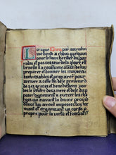 Load image into Gallery viewer, Récit de l'histoire et des Miracles de la Vie de Saint Nizier. The Story of the History and Miracles of the Life of Saint Nizier. Modern Illuminated Manuscript, 19th Century