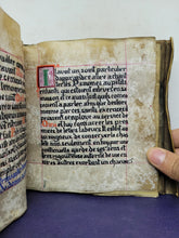 Load image into Gallery viewer, Récit de l'histoire et des Miracles de la Vie de Saint Nizier. The Story of the History and Miracles of the Life of Saint Nizier. Modern Illuminated Manuscript, 19th Century