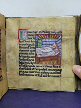 Load image into Gallery viewer, Récit de l'histoire et des Miracles de la Vie de Saint Nizier. The Story of the History and Miracles of the Life of Saint Nizier. Modern Illuminated Manuscript, 19th Century