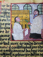 Load image into Gallery viewer, Récit de l'histoire et des Miracles de la Vie de Saint Nizier. The Story of the History and Miracles of the Life of Saint Nizier. Modern Illuminated Manuscript, 19th Century