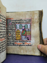 Load image into Gallery viewer, Récit de l'histoire et des Miracles de la Vie de Saint Nizier. The Story of the History and Miracles of the Life of Saint Nizier. Modern Illuminated Manuscript, 19th Century