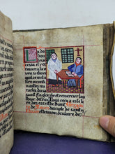 Load image into Gallery viewer, Récit de l'histoire et des Miracles de la Vie de Saint Nizier. The Story of the History and Miracles of the Life of Saint Nizier. Modern Illuminated Manuscript, 19th Century