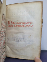 Load image into Gallery viewer, Missale Secundum Morem Sancte Romane Ecclesie, 1493