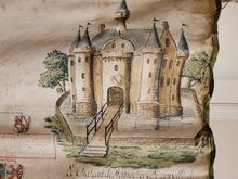 Load image into Gallery viewer, Genealogical Family Tree for the Ancient, Noble, and Knightly Family of Hamme. Manuscript on Parchment, Circa 1755, with additions until the 1870s