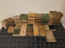 Load image into Gallery viewer, Enkhuizer Almanak. A Collection of 81 Dutch Almanacs from the Years 1814 to 1946. Some with Personal Markings, or Limp Vellum Long-Stiched Wallet Bindings
