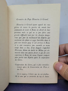 ***RESERVED*** Grimoire du Pape Honorius, avec un recueil des plus rares secrets, 1670 (But Probably Circa 1880-1910)