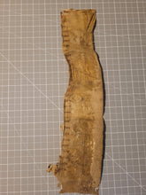 Load image into Gallery viewer, Two Leaf Fragments from the Martyrologium Hieronymianum, Early 13th Century. Manuscript on Parchment. Fragment Recovered from a Binding. 28-Line Format