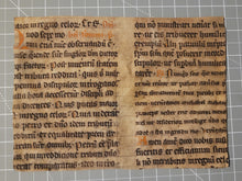 Load image into Gallery viewer, Leaf Fragment from a Sacramentary or Missal, 1150-1200. Germany. Latin Manuscript on Parchment. 15 Lines of Carolingian-Gothic (Proto-Gothic) Script