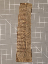 Load image into Gallery viewer, Leaf Fragment from a Liturgical Text, Late 13th to Early 14th Century. France. Latin Manuscript on Parchment. 34 Lines of Gothic Script