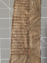 Load image into Gallery viewer, Leaf Fragment from a Liturgical Text, Late 13th to Early 14th Century. France. Latin Manuscript on Parchment. 34 Lines of Gothic Script