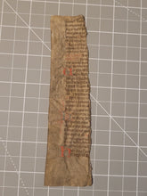 Load image into Gallery viewer, Leaf Fragment from a Liturgical Text, Late 13th to Early 14th Century. France. Latin Manuscript on Parchment. 34 Lines of Gothic Script