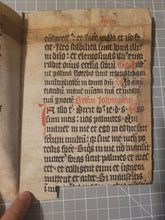 Load image into Gallery viewer, Bifolio Leaf Fragment from a Missal or Breviary, 14th Century. Latin Manuscript on Parchment. 17 Lines of Gothic Script