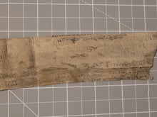 Load image into Gallery viewer, Bifolio Leaf Fragment from a Liturgical Text, 15 Century. Latin Manuscript on Vellum. 6 Lines of Gothic Script. Recovered from a Binding. 5 Lines of Gothic Script