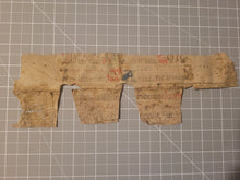 Load image into Gallery viewer, Leaf Fragment from a Missal, 14th Century. Germany. Latin Manuscript on Parchment. Hufnagel notation on a Single-Staff Line, with a Small Doodle. Spine Lining Recovered from a Binding