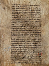 Load image into Gallery viewer, Two Leaves from Caesariensis’ Institutions Grammaticae, 1250. France. Latin Manuscript on Parchment. The Standard Latin Textbook during the Middle Ages