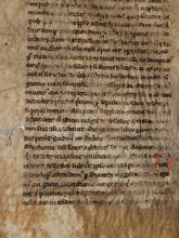 Load image into Gallery viewer, Two Leaves from Caesariensis’ Institutions Grammaticae, 1250. France. Latin Manuscript on Parchment. The Standard Latin Textbook during the Middle Ages