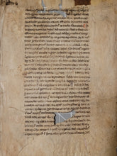 Load image into Gallery viewer, Two Leaves from Caesariensis’ Institutions Grammaticae, 1250. France. Latin Manuscript on Parchment. The Standard Latin Textbook during the Middle Ages