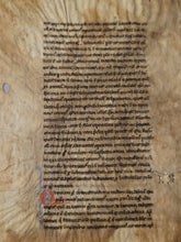 Load image into Gallery viewer, Two Leaves from Caesariensis’ Institutions Grammaticae, 1250. France. Latin Manuscript on Parchment. The Standard Latin Textbook during the Middle Ages