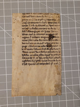 Load image into Gallery viewer, A Leaf Fragment from Bernard of Clairvaux’s Theologia, with quotations from Augustine's "De Doctrina Christiana, First Quarter of the 13th Century. France. Latin Manuscript on Parchment