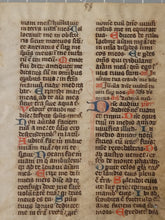 Load image into Gallery viewer, Leaf from a Latin Breviary, 14th Century. Germany, Rhineland. Latin Manuscript on Parchment