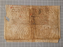 Load image into Gallery viewer, Manuscript Vulgate Bible Leaf Fragment, Circa 1275. German. Manuscript on Vellum. Recovered Manuscript Waste Binding