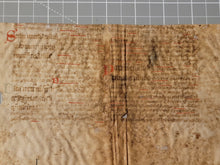 Load image into Gallery viewer, Manuscript Vulgate Bible Leaf Fragment, Circa 1275. German. Manuscript on Vellum. Recovered Manuscript Waste Binding