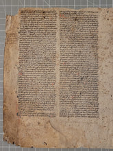 Load image into Gallery viewer, The Summa Fratris Alexandri, or Summa Theologica of Alexander of Hales, Circa 1250-1275. Two Large, Latin Manuscript Bifolios on Parchment from France. Recovered from a Binding