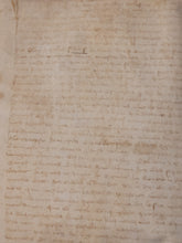 Load image into Gallery viewer, Medieval Charter. Manuscript on Parchment, 1391