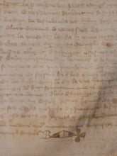 Load image into Gallery viewer, Medieval Charter. Manuscript on Parchment, 1391