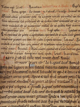 Load image into Gallery viewer, Leaf from a Latin Missal, Germany, Circa 1075-1100. Manuscript on Parchment, 29 Lines of Carolingian Script