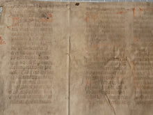 Load image into Gallery viewer, Two Leaf Bifolio Fragment from a Liturgical Manuscript, 14th(?) Century. Manuscript on Parchment. 22 Lines of Gothic Script