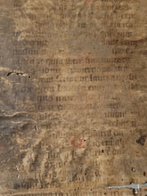 Load image into Gallery viewer, Leaf Fragment from a Latin Breviary or Missal, Germany, 14th Century. Recovered from a Binding. Manuscript on Parchment. 40 Lines of Gothic Script