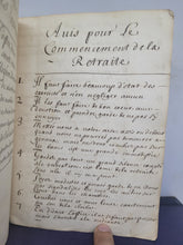 Load image into Gallery viewer, Conferences ou Examens avec des avis sur les plus Grandes obligations des Ecclesiastiques, 1684. Religious Manuscript on the obligations of Ecclesiastics, covering the Diving Office, Mass, and much more.