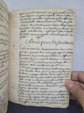 Load image into Gallery viewer, Conferences ou Examens avec des avis sur les plus Grandes obligations des Ecclesiastiques, 1684. Religious Manuscript on the obligations of Ecclesiastics, covering the Diving Office, Mass, and much more.