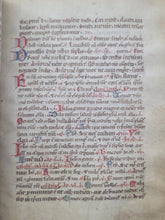 Load image into Gallery viewer, Breviary, Use of the Canons Regular of Saint Rufus, Spain, Circa 1400. Latin Manuscript on Parchment