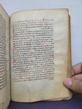 Load image into Gallery viewer, Breviary, Use of the Canons Regular of Saint Rufus, Spain, Circa 1400. Latin Manuscript on Parchment
