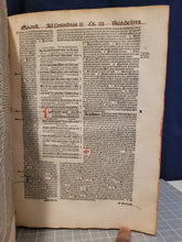 Load image into Gallery viewer, ***RESERVED*** Sexta Pars Biblie cu(m) glosa ordinaria & expositiõe lyre litteralo & morali, 1498