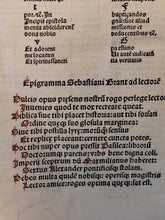 Load image into Gallery viewer, ***RESERVED*** Sexta Pars Biblie cu(m) glosa ordinaria & expositiõe lyre litteralo & morali, 1498