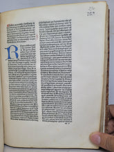 Load image into Gallery viewer, Robertus Caracciolus Opera 1479. Containing Sermones quadragesimales de poenitentia, Sermones de adventu, Sermones de timore divinorum iudiciorum, and much more. Two of Three Complete Works
