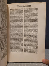Load image into Gallery viewer, Opera. Prima, Secunda, Tercia Pars, and Inventarium, 1494. Complete works of Jean Gerson, with One Beautiful Ink Initial