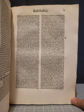 Load image into Gallery viewer, Opera. Prima, Secunda, Tercia Pars, and Inventarium, 1494. Complete works of Jean Gerson, with One Beautiful Ink Initial