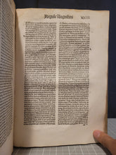 Load image into Gallery viewer, Opera. Prima, Secunda, Tercia Pars, and Inventarium, 1494. Complete works of Jean Gerson, with One Beautiful Ink Initial