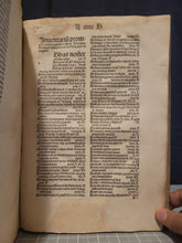 Load image into Gallery viewer, Opera. Prima, Secunda, Tercia Pars, and Inventarium, 1494. Complete works of Jean Gerson, with One Beautiful Ink Initial