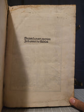 Load image into Gallery viewer, Opera. Prima, Secunda, Tercia Pars, and Inventarium, 1494. Complete works of Jean Gerson, with One Beautiful Ink Initial