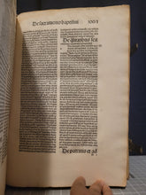 Load image into Gallery viewer, Opera. Prima, Secunda, Tercia Pars, and Inventarium, 1494. Complete works of Jean Gerson, with One Beautiful Ink Initial