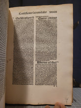 Load image into Gallery viewer, Opera. Prima, Secunda, Tercia Pars, and Inventarium, 1494. Complete works of Jean Gerson, with One Beautiful Ink Initial