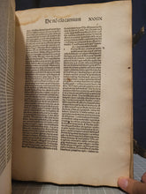 Load image into Gallery viewer, Opera. Prima, Secunda, Tercia Pars, and Inventarium, 1494. Complete works of Jean Gerson, with One Beautiful Ink Initial